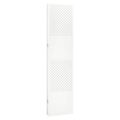 vidaXL 5-Panel Room Divider White 200x180 cm Steel
