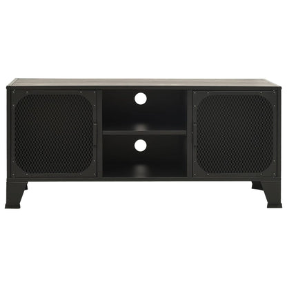 vidaXL TV Cabinet Grey 105x36x47 cm Metal and MDF
