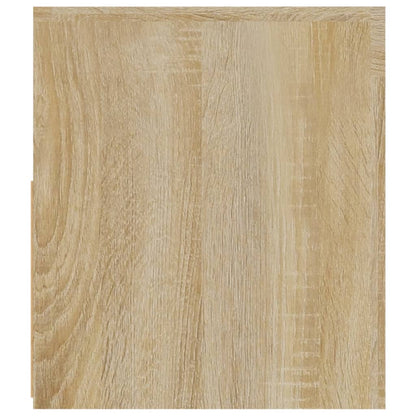 vidaXL Bedside Cabinets 2 pcs with LEDs Sonoma Oak 60x35x40 cm