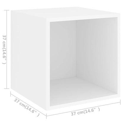 vidaXL 5 Piece TV Cabinet Set White Engineered Wood