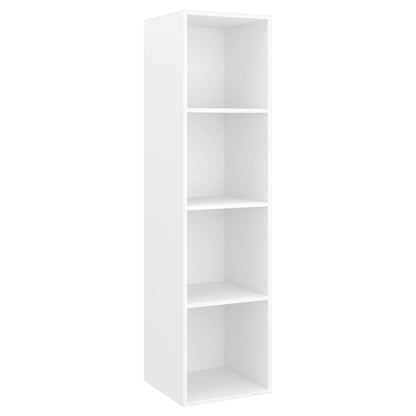 vidaXL 4 Piece TV Cabinet Set White Engineered Wood