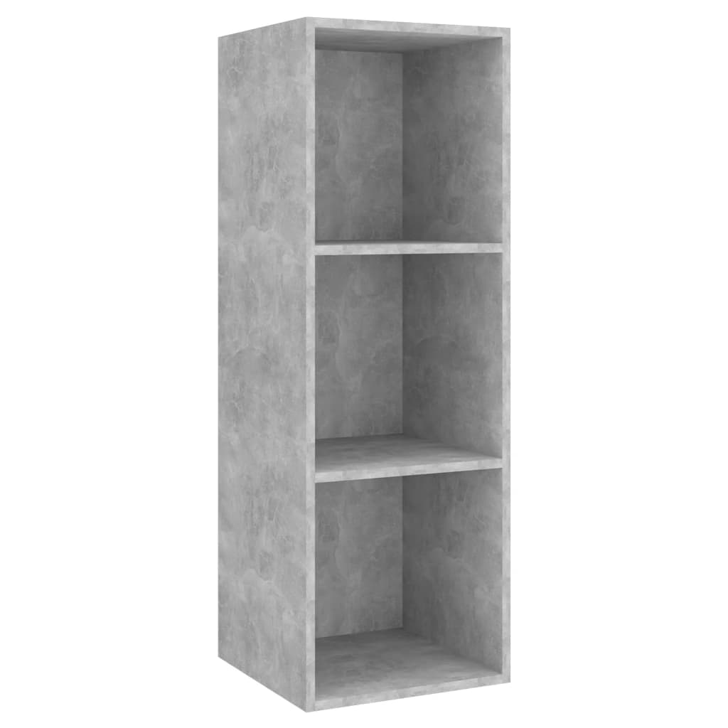 vidaXL 2 Piece TV Cabinet Set Concrete Grey Engineered Wood
