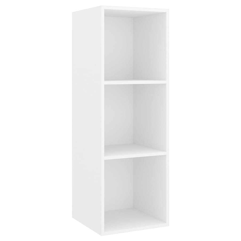 vidaXL 4 Piece TV Cabinet Set White Engineered Wood