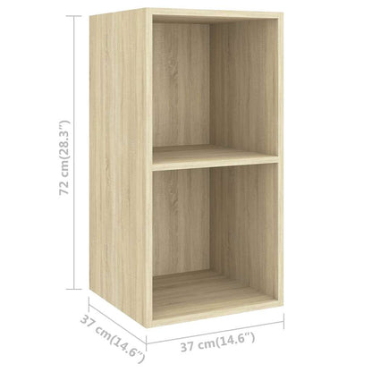 vidaXL 4 Piece TV Cabinet Set Sonoma Oak Engineered Wood