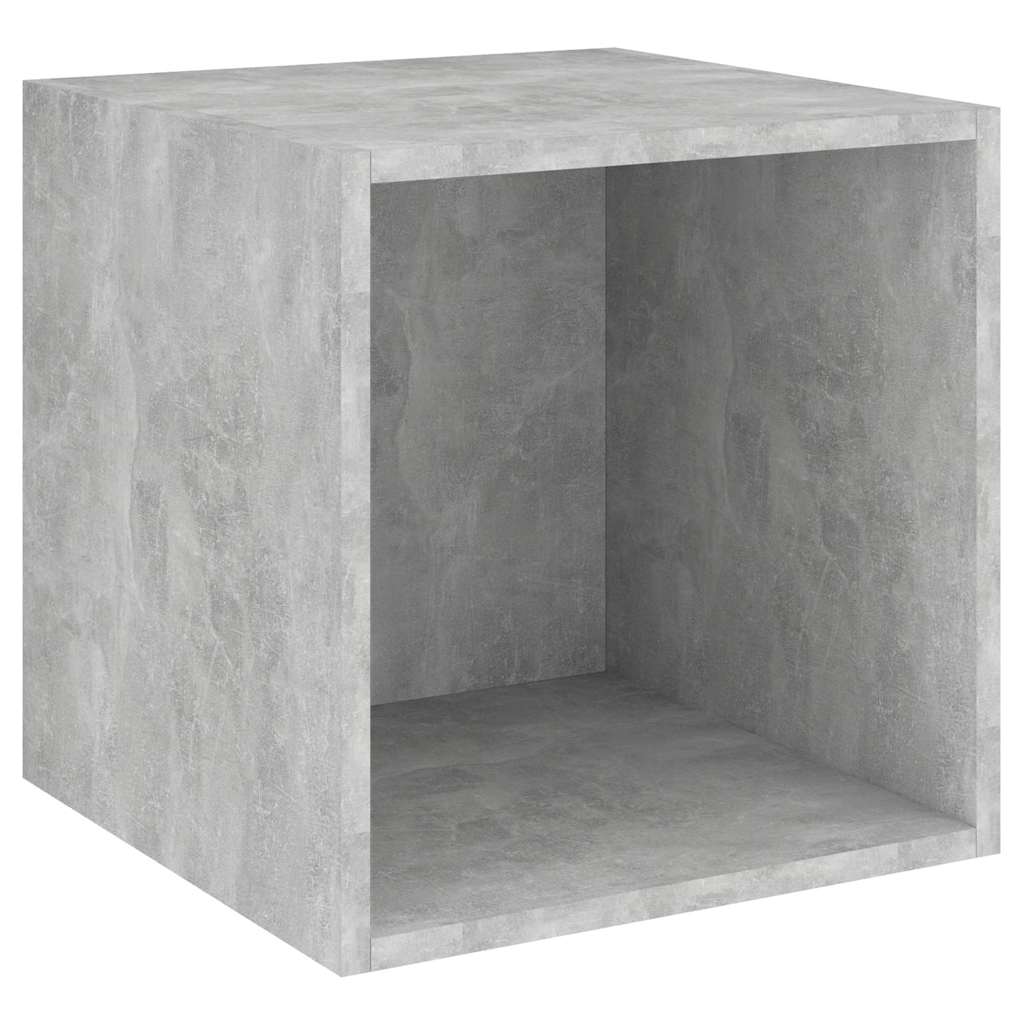 vidaXL 3 Piece TV Cabinet Set Concrete Grey Engineered Wood