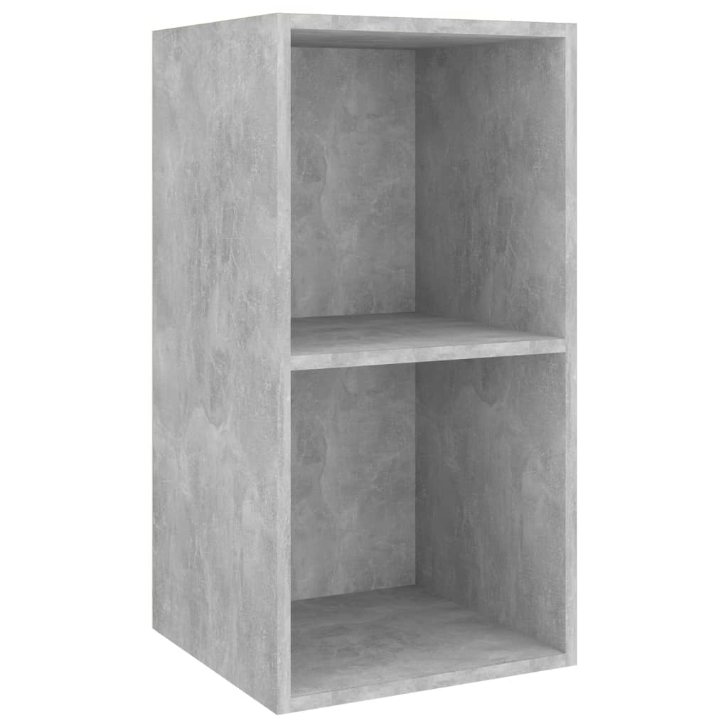 vidaXL 4 Piece Wall-mounted TV Cabinet Set Concrete Grey Engineered Wood