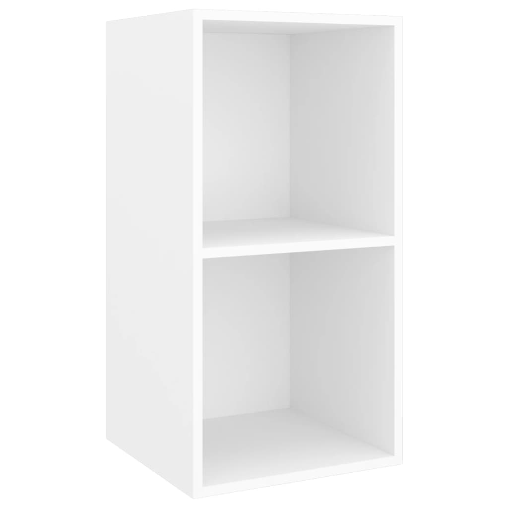 vidaXL Wall-mounted TV Cabinets 2 pcs White Engineered Wood