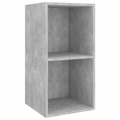 vidaXL 2 Piece Wall-mounted TV Cabinet Set Concrete Grey Engineered Wood