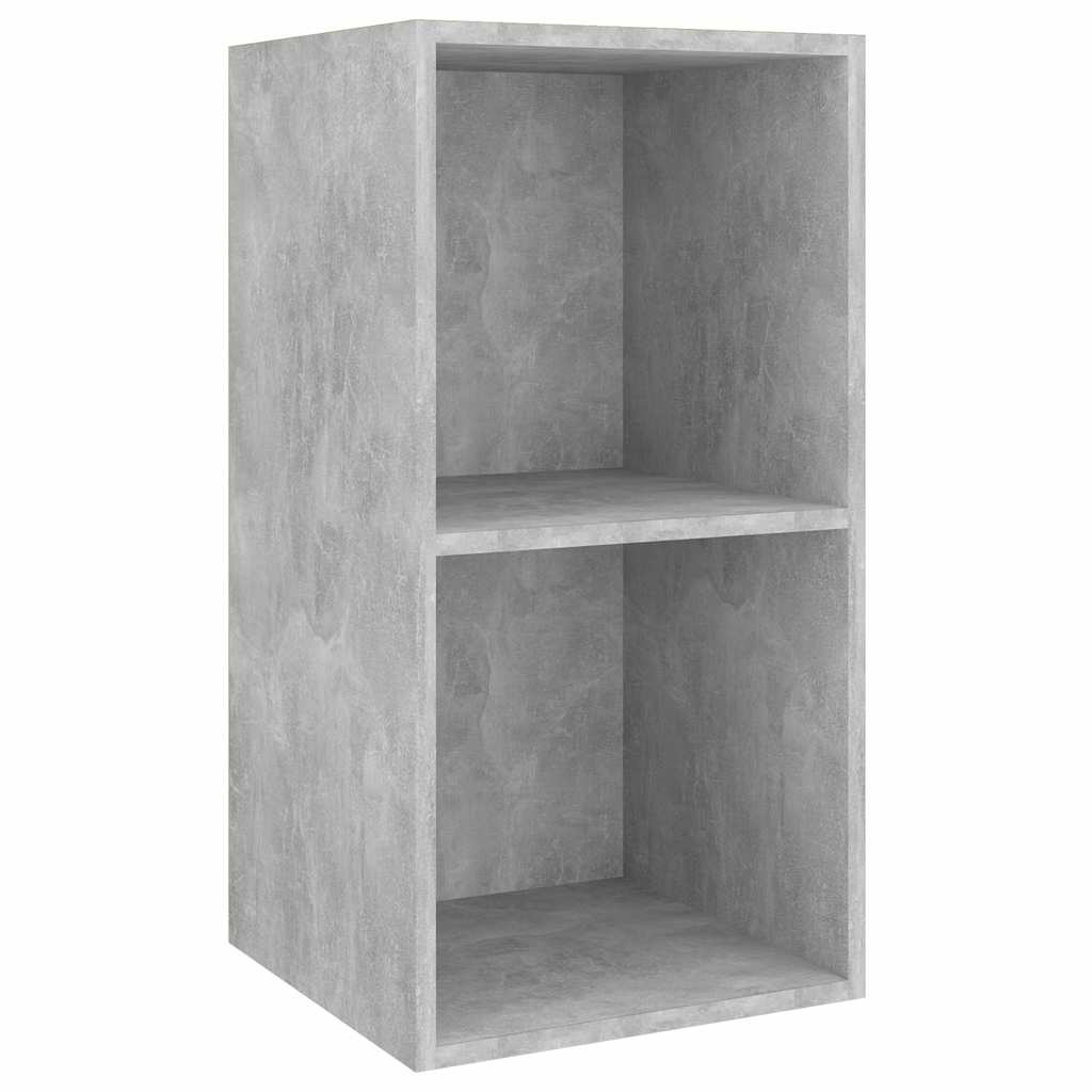 vidaXL 4 Piece Wall-mounted TV Cabinet Set Concrete Grey Engineered Wood