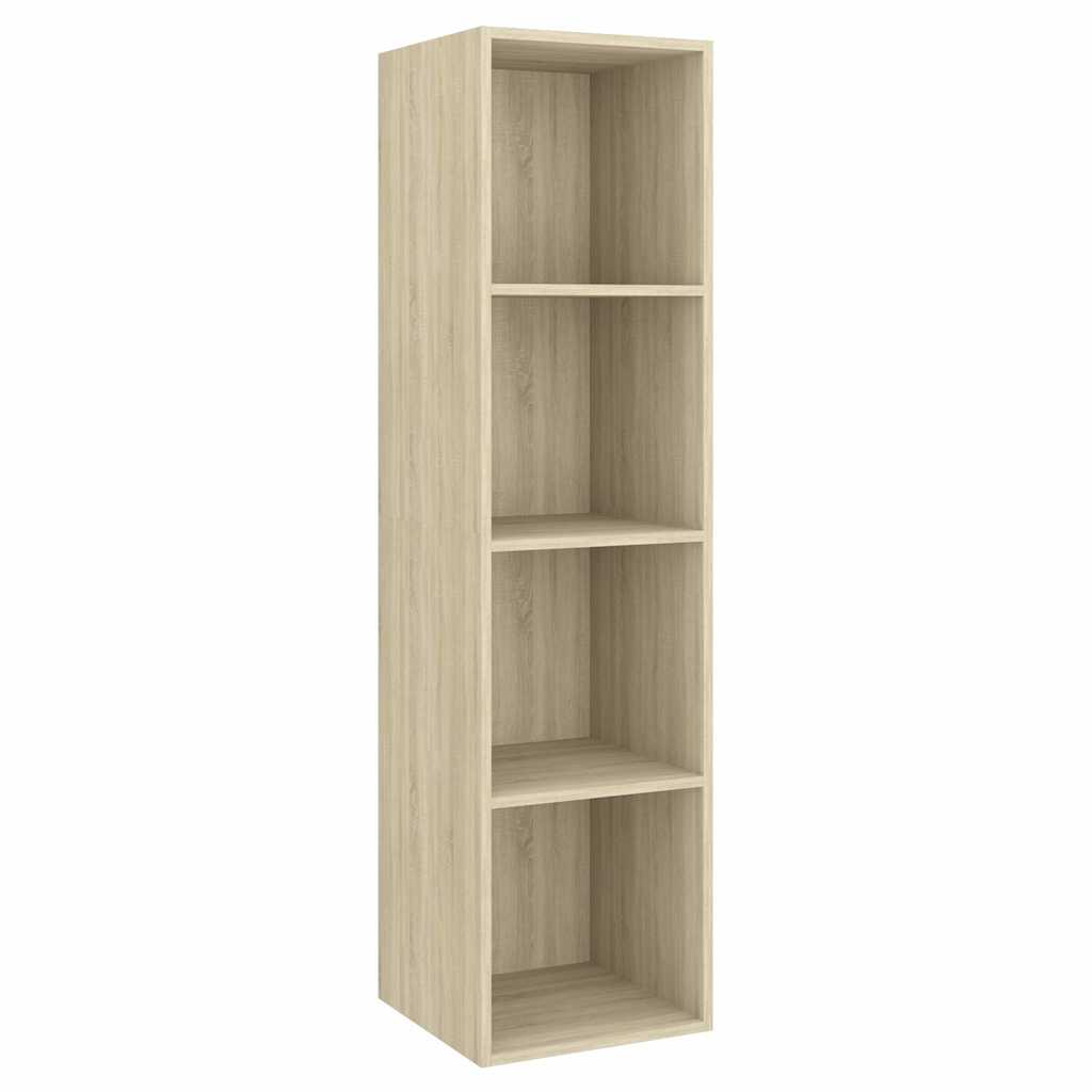 vidaXL 4 Piece Wall-mounted TV Cabinet Set Sonoma Oak Engineered Wood
