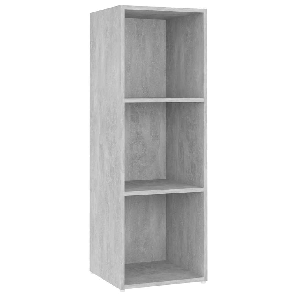 vidaXL 2 Piece TV Cabinet Set Concrete Grey 107x35x37 cm Engineered Wood