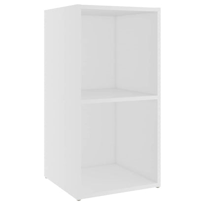 vidaXL 2 Piece TV Cabinet Set White 72x35x36,5 cm Engineered Wood