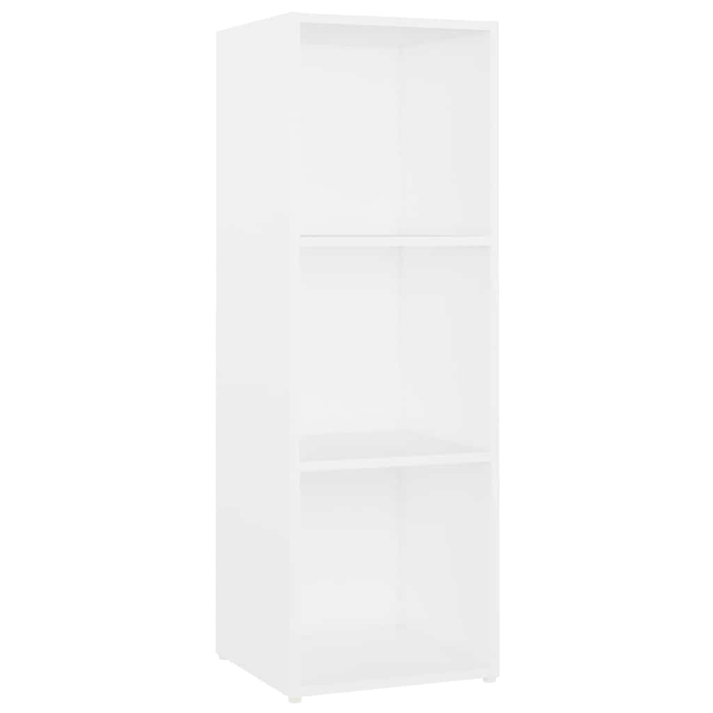 vidaXL 3 Piece TV Cabinet Set White 107x35x37 cm Engineered Wood