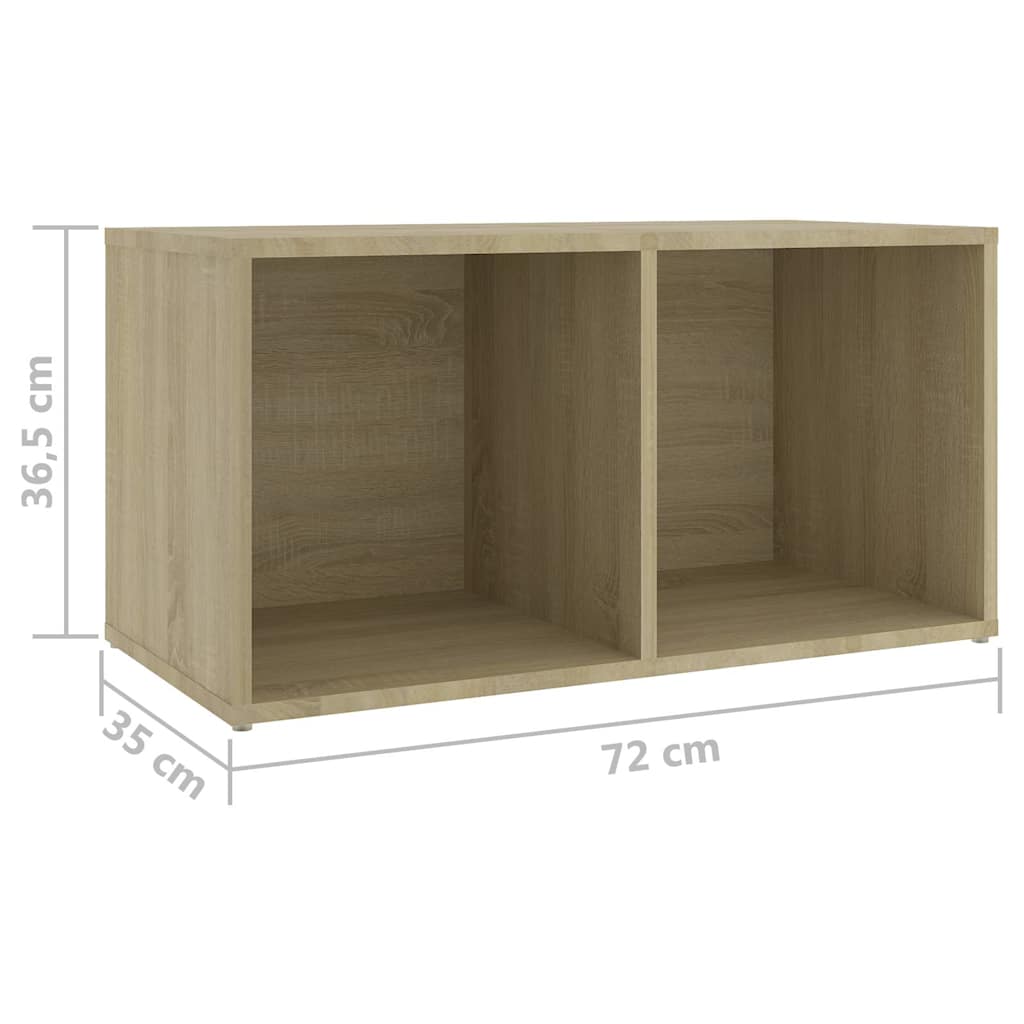 vidaXL 4 Piece TV Cabinet Set Sonoma Oak 72x35x36,5 cm Engineered Wood