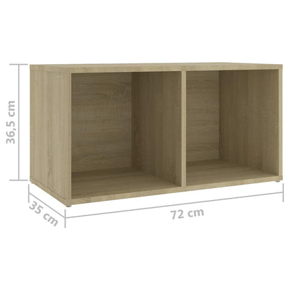 vidaXL 4 Piece TV Cabinet Set Sonoma Oak 72x35x36,5 cm Engineered Wood