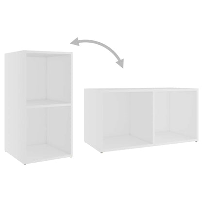vidaXL 3 Piece TV Cabinet Set White Engineered Wood