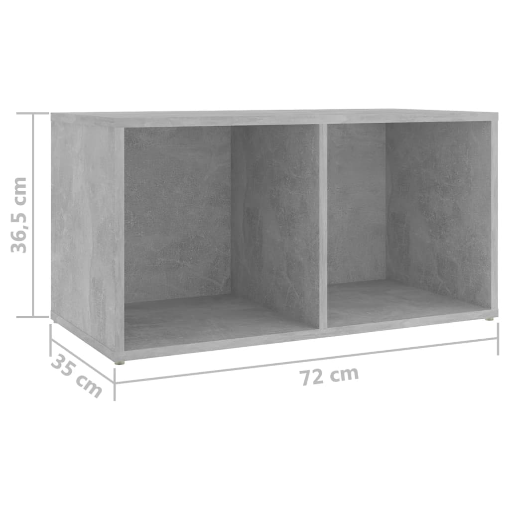 vidaXL 3 Piece TV Cabinet Set Concrete Grey Engineered Wood