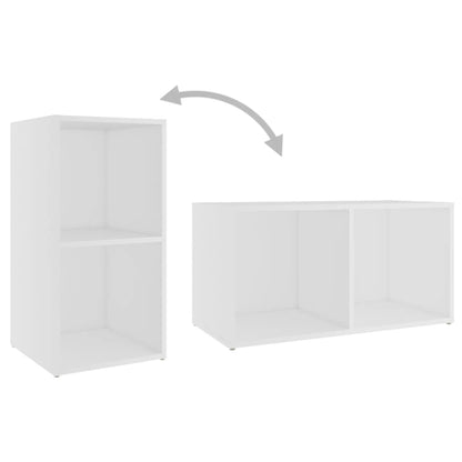vidaXL 3 Piece TV Cabinet Set White Engineered Wood