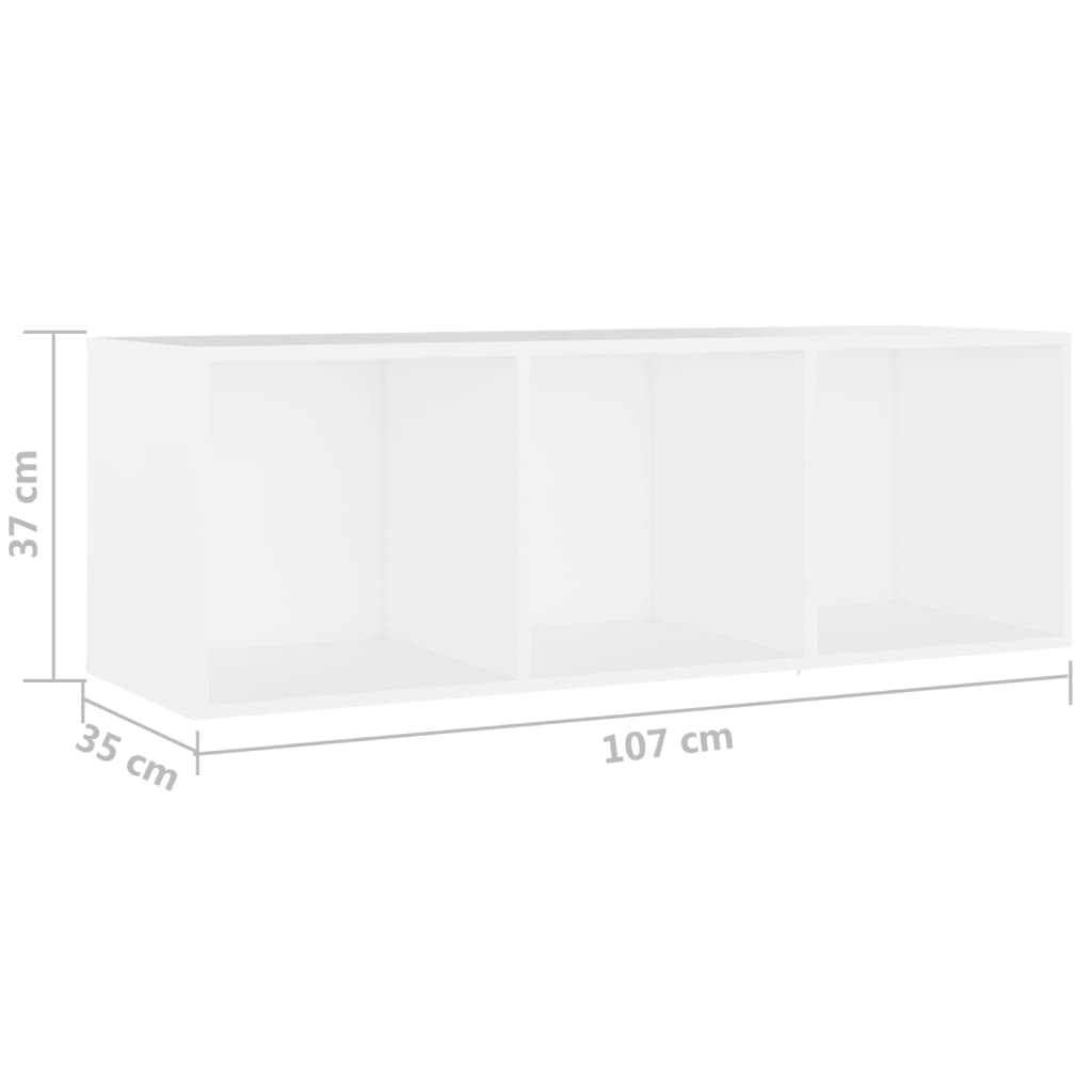vidaXL 3 Piece TV Cabinet Set White Engineered Wood