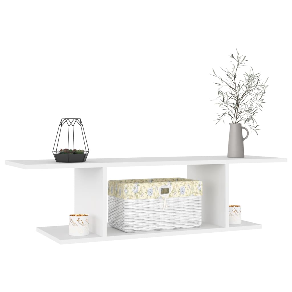 vidaXL Wall Mounted TV Cabinet White 103x30x26.5 cm