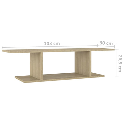 vidaXL TV Cabinet | Sonoma oak | Engineered wood | TV Cabinet | Rectangular