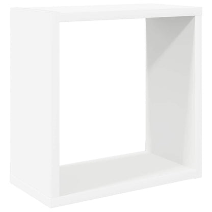 vidaXL Wall Cube Shelves 4 pcs White 30x15x30 cm