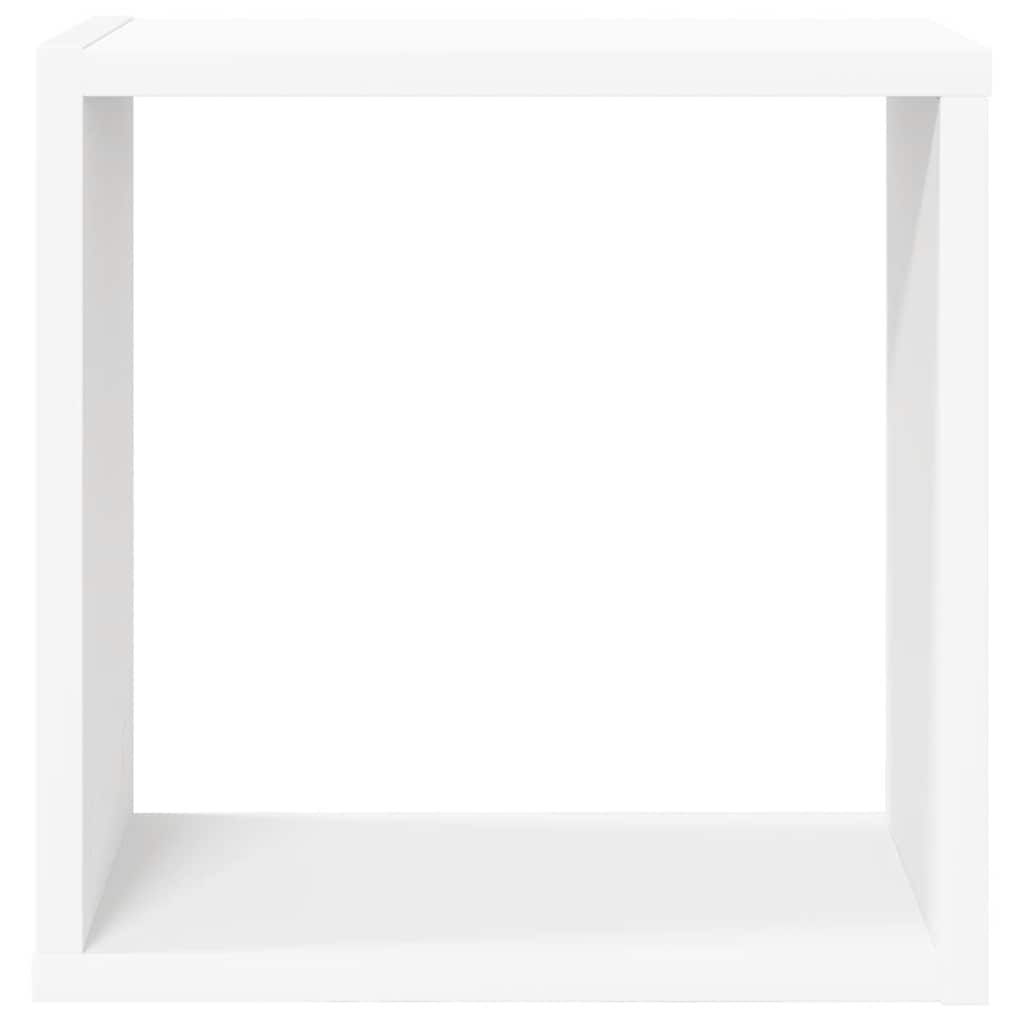 vidaXL Wall Cube Shelves 4 pcs White 30x15x30 cm
