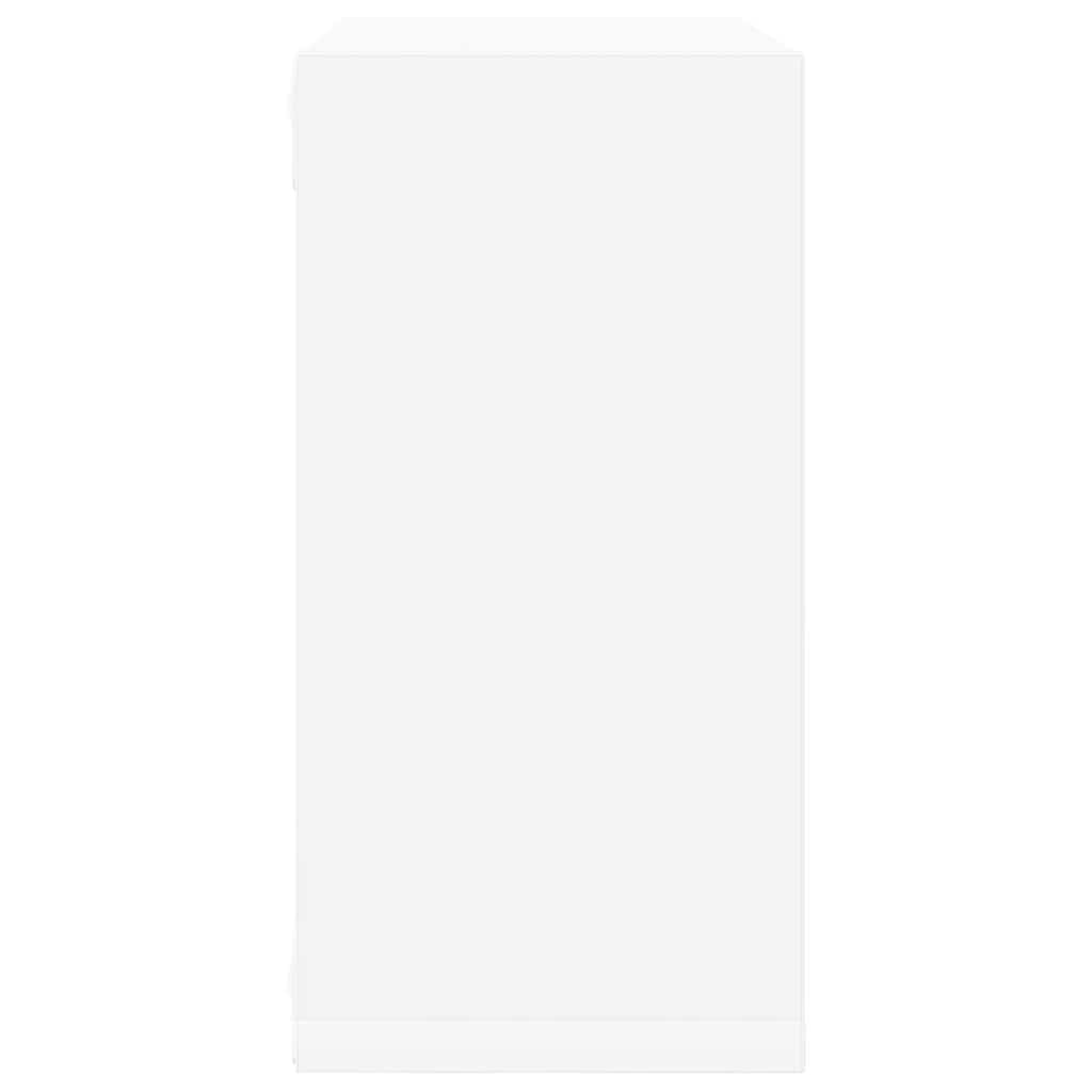 vidaXL Wall Cube Shelves 4 pcs White 30x15x30 cm