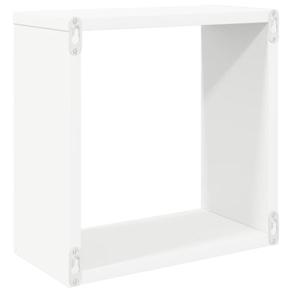 vidaXL Wall Cube Shelves 4 pcs White 30x15x30 cm