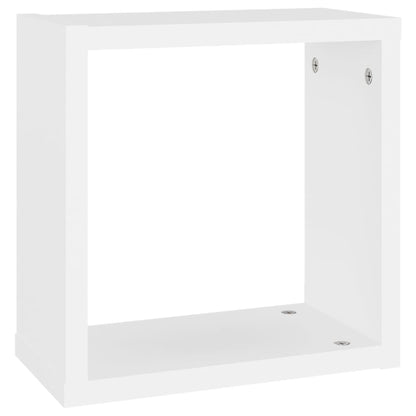 vidaXL Cube Shelf | Set of 6 | White | Engineered wood | 30x15x30 cm per cube