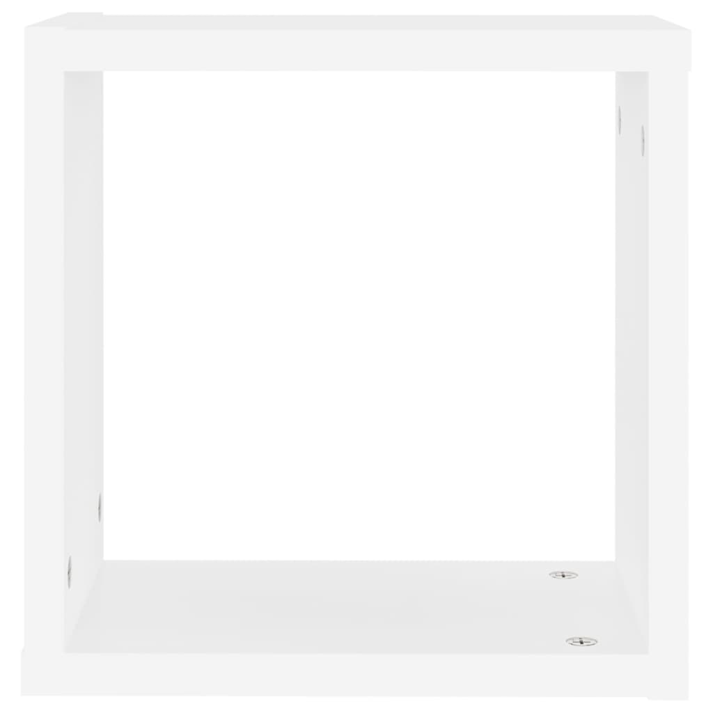 vidaXL Cube Shelf | Set of 6 | White | Engineered wood | 30x15x30 cm per cube