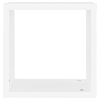 vidaXL Cube Shelf | Set of 6 | White | Engineered wood | 30x15x30 cm per cube