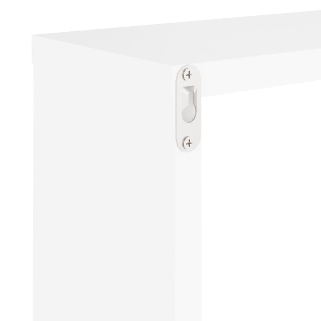 vidaXL Cube Shelf | Set of 6 | White | Engineered wood | 30x15x30 cm per cube