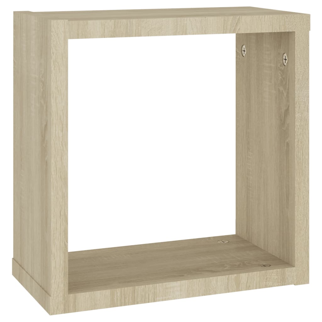 vidaXL Cube Shelf | Set of 4 | Sonoma oak | Engineered wood | Medium