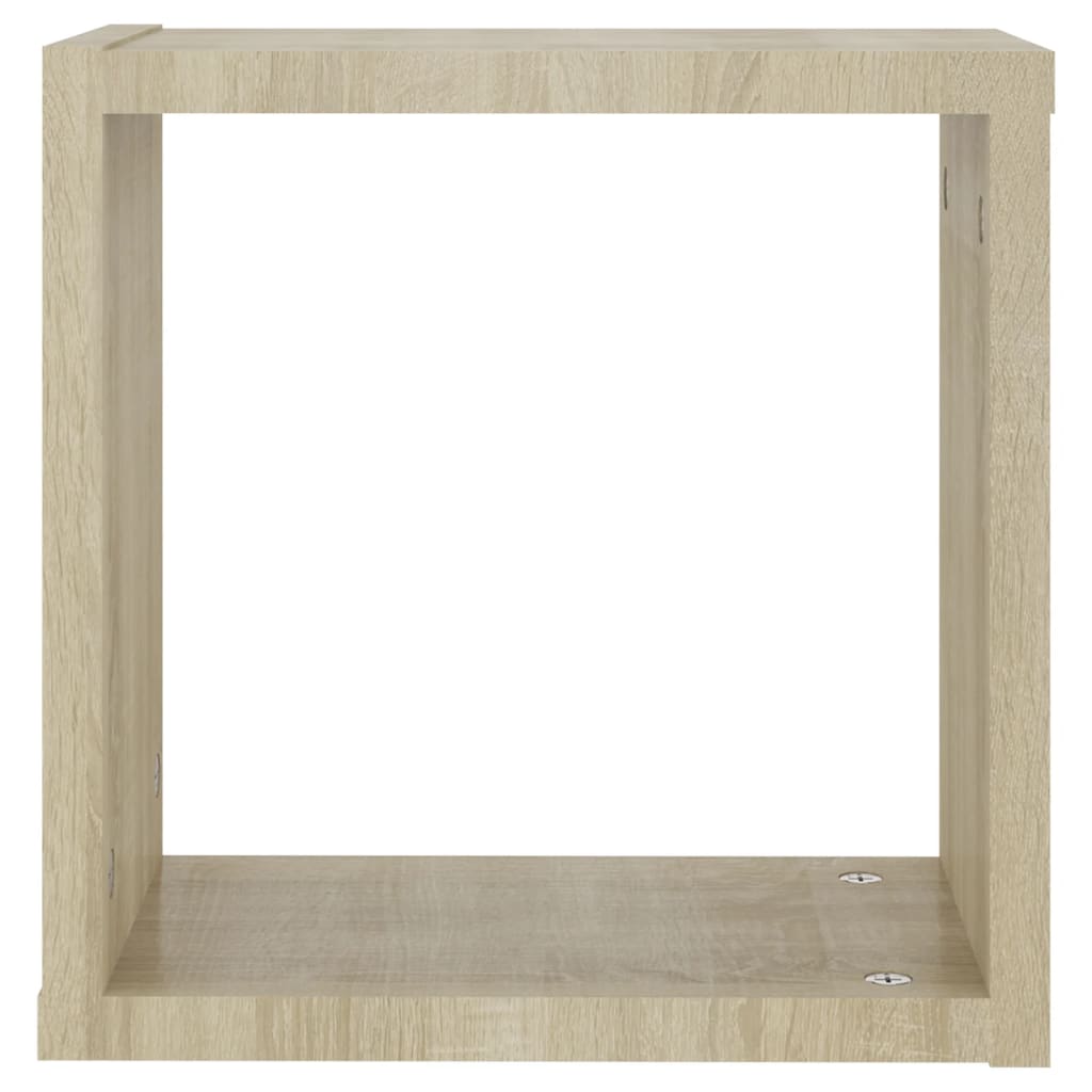 vidaXL Cube Shelf | Set of 4 | Sonoma oak | Engineered wood | Medium