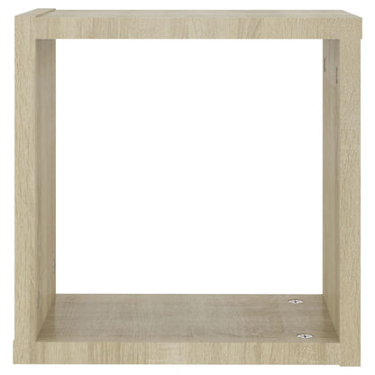 vidaXL Cube Shelf | Set of 4 | Sonoma oak | Engineered wood | Medium