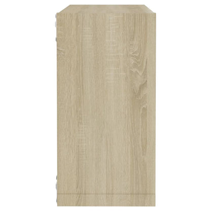 vidaXL Cube Shelf | Set of 4 | Sonoma oak | Engineered wood | Medium