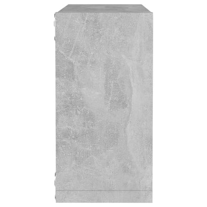 vidaXL Cube Shelf | Set of 6 | Concrete Grey | Engineered wood | Medium