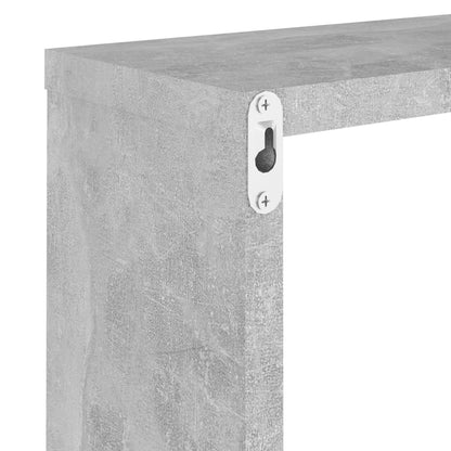 vidaXL Cube Shelf | Set of 6 | Concrete Grey | Engineered wood | Medium