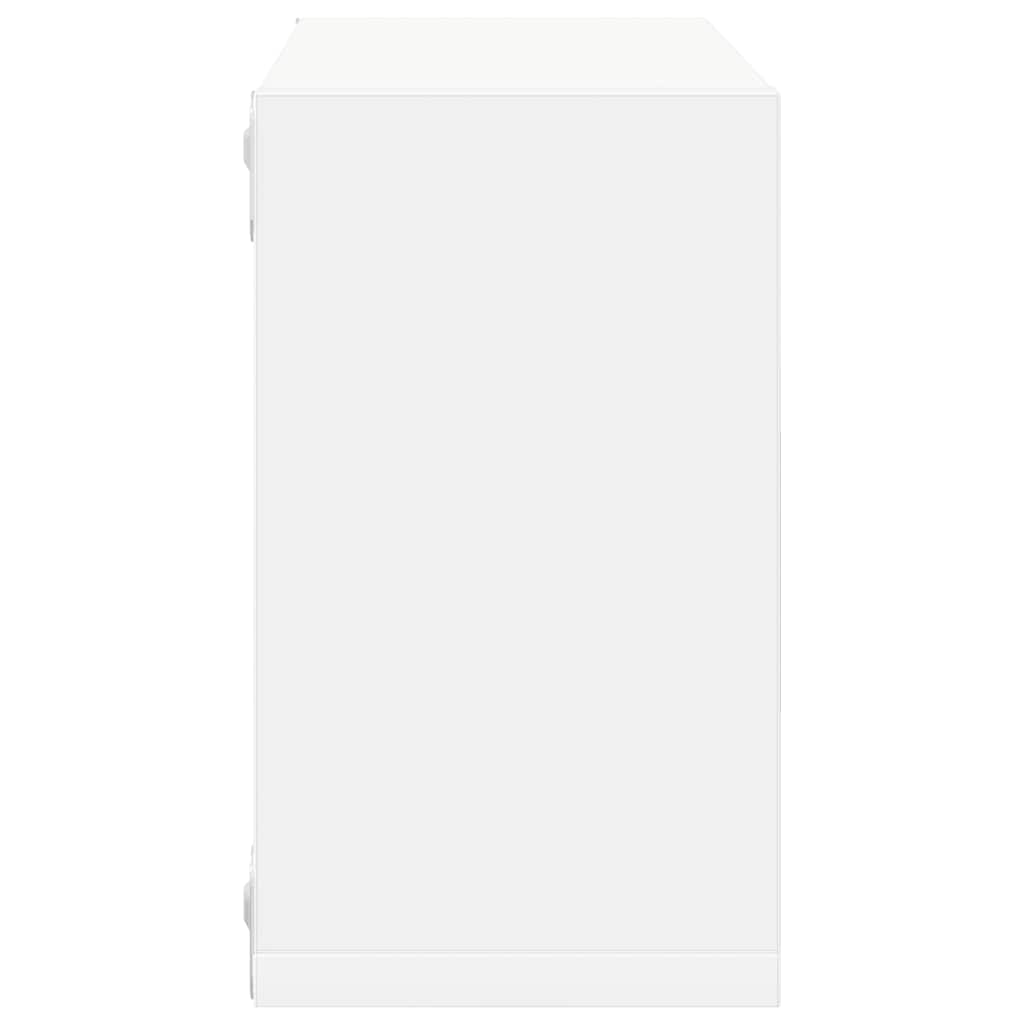 vidaXL Wall Cube Shelves 2 pcs White 26x15x26 cm