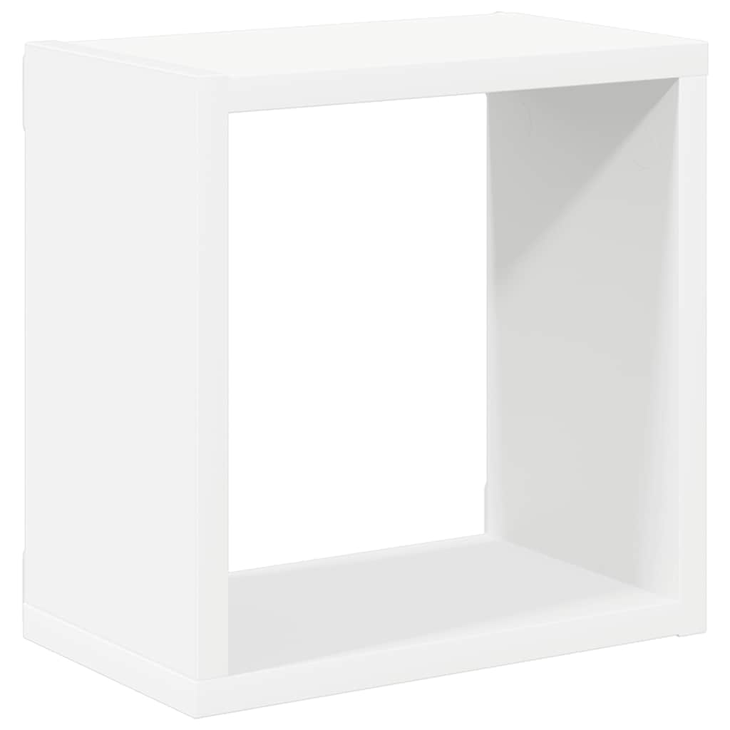 vidaXL Wall Cube Shelves 4 pcs White 26x15x26 cm