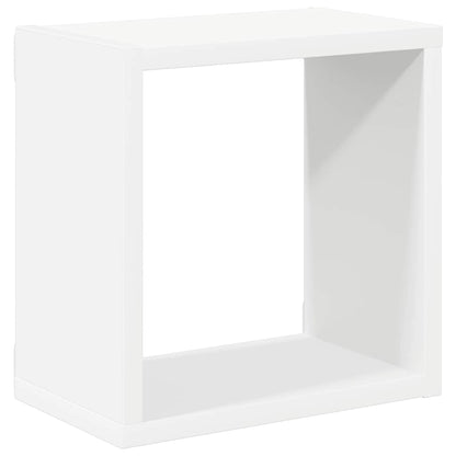 vidaXL Wall Cube Shelves 4 pcs White 26x15x26 cm