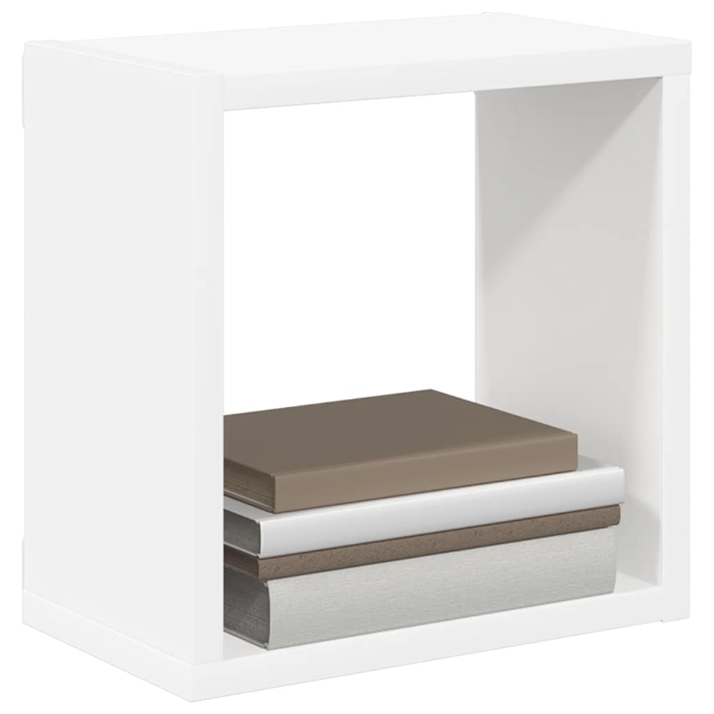 vidaXL Wall Cube Shelves 6 pcs White 26x15x26 cm