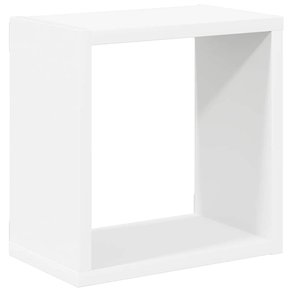 vidaXL Wall Cube Shelves 6 pcs White 26x15x26 cm