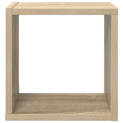 vidaXL Wall Cube Shelves 4 pcs Sonoma Oak 26x15x26 cm