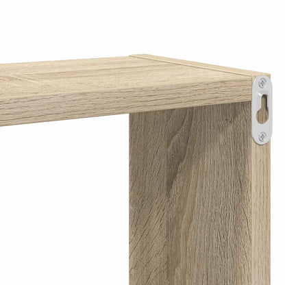 vidaXL Wall Cube Shelves 4 pcs Sonoma Oak 26x15x26 cm