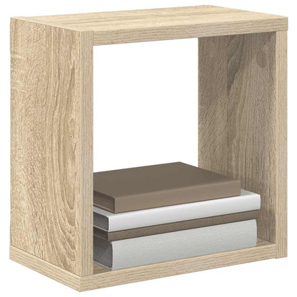 vidaXL Wall Cube Shelves 6 pcs Sonoma Oak 26x15x26 cm