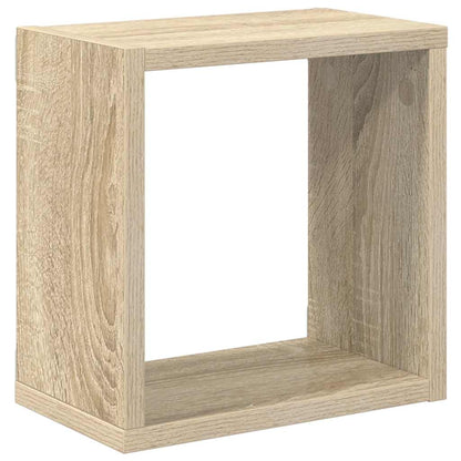vidaXL Wall Cube Shelves 6 pcs Sonoma Oak 26x15x26 cm