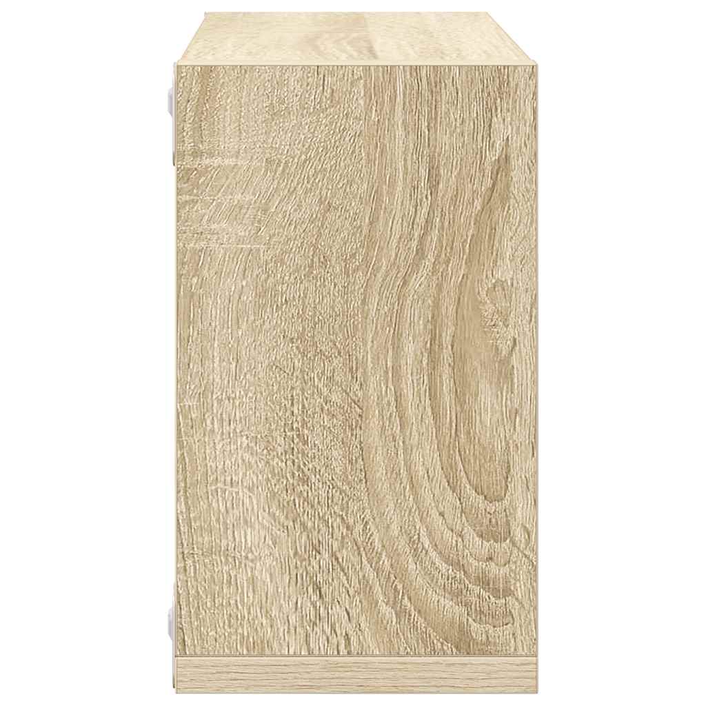 vidaXL Wall Cube Shelves 6 pcs Sonoma Oak 26x15x26 cm
