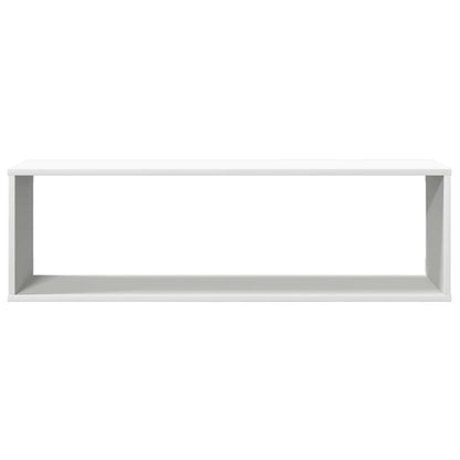 vidaXL Wall Cube Shelf 4 pcs White 100x15x30 cm Engineered Wood